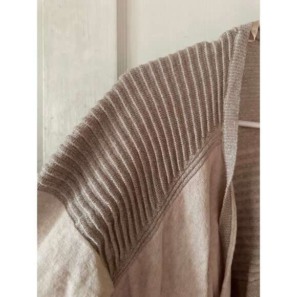 DKNY women’s size large silver gray cardigan - Picture 3 of 12